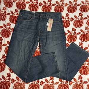 Levi's 505 Mens Blue Straight Fit Jeans Size 36x34 New With Tags